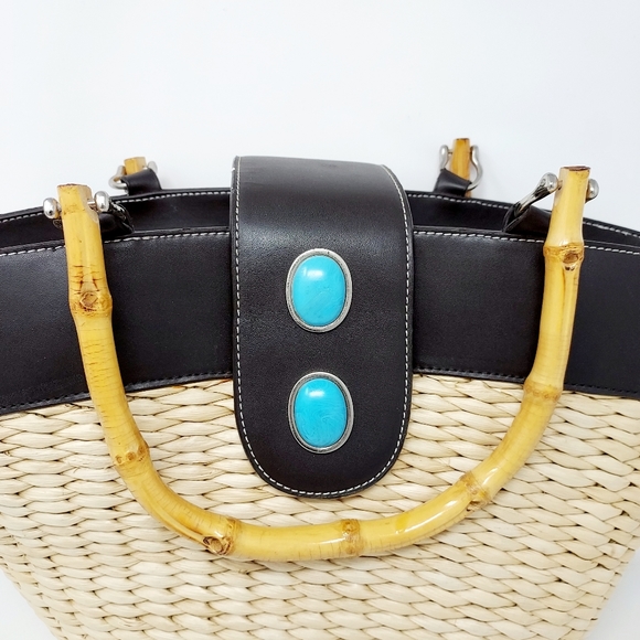 Ann Taylor LOFT Large Straw Tote Bag - Picture 2 of 9